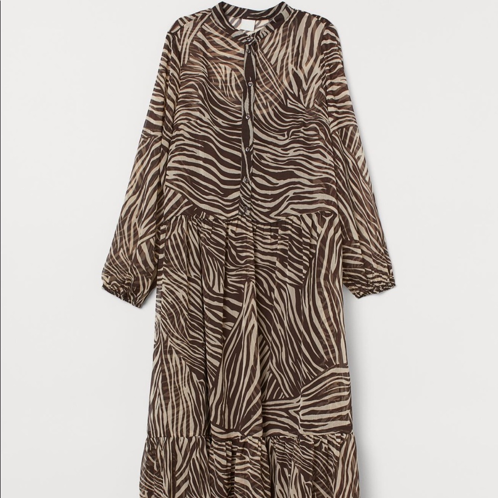 Chiffon maxi dress. Runs  bigger